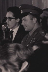 Visita de Yuri Gagarin à UNE, em 1961