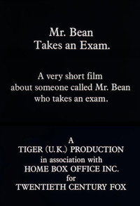 Mr. Bean Takes an Exam
