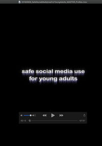Safe Social Media Use for Young Adults