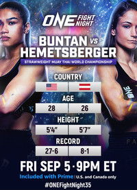 ONE Fight Night 35: Buntan vs. Hemetsberger