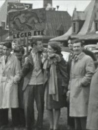 Arrivée de Fernand Léger devant  la gare du palais (Québec)