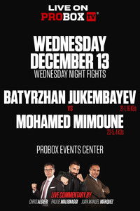 Batyrzhan Jukembayev vs. Mohamed Mimoune
