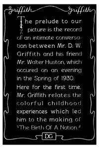 1930 Prelude to "The Birth of a Nation"